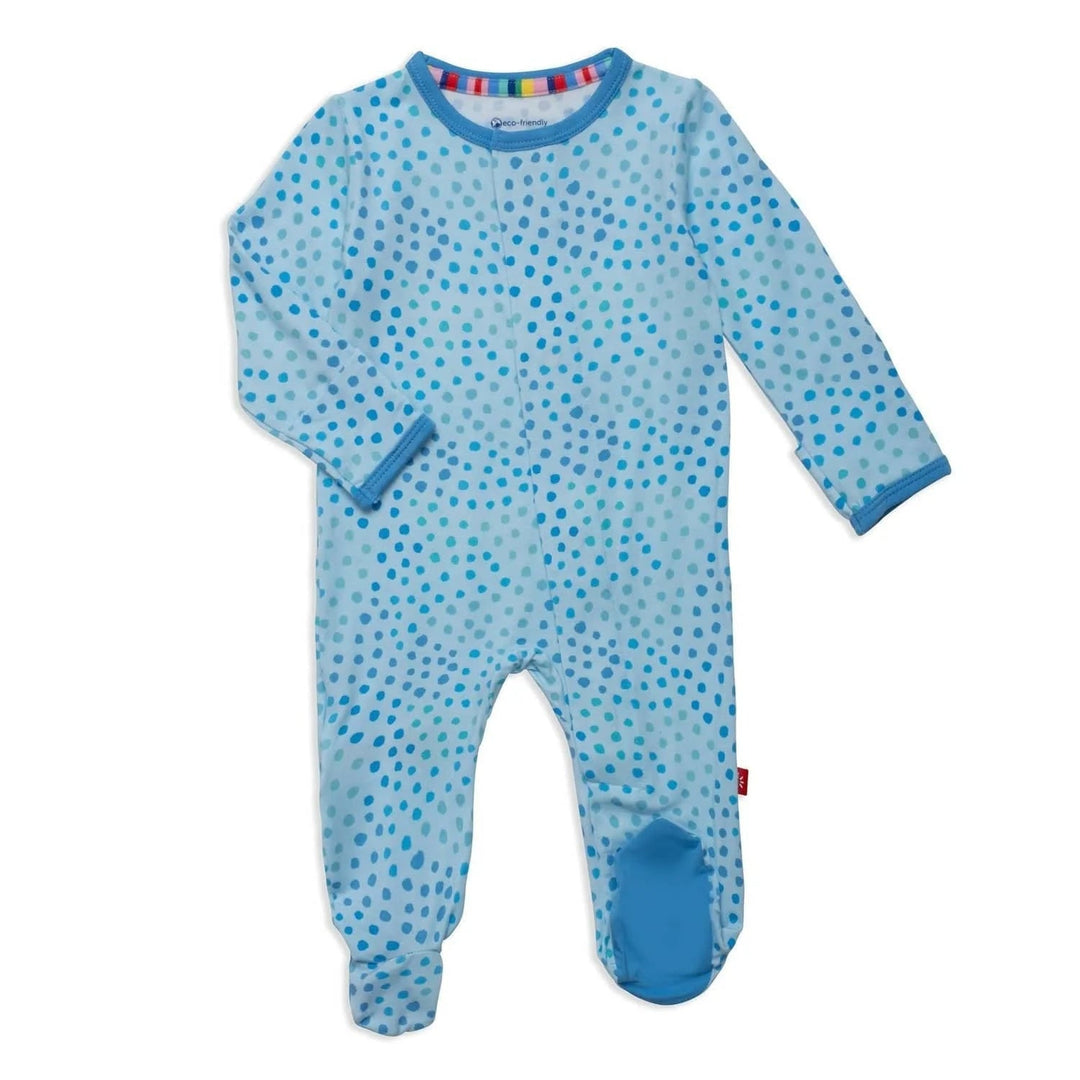 Blue Sparkle Magnetic Footie - Lush Lemon - Children's Clothing - Magnetic Me - 840318765129