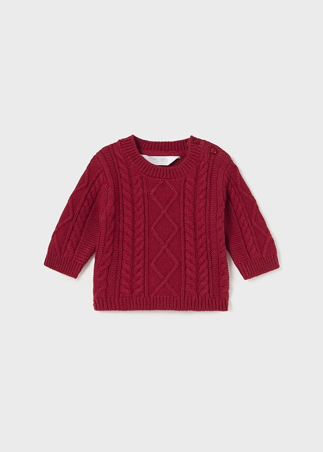 Braided Sweater Newborn - Lush Lemon - Children's Clothing - Mayoral - 8445865034265
