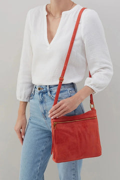 Cambel Crossbody Buffed Leather - Lush Lemon - Women&