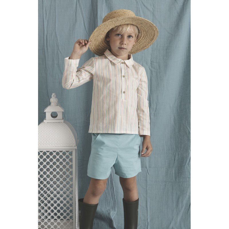 Ceres Boys Polo & Short Set - Lush Lemon - Children's Clothing - Babidu - 8434394795129