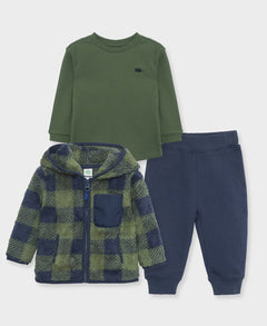 Check 3Pc Sherpa Set - Lush Lemon - Children&
