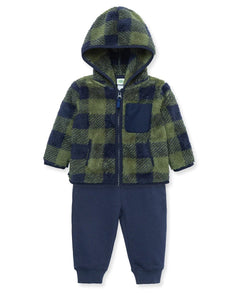 Check 3Pc Sherpa Set - Lush Lemon - Children&