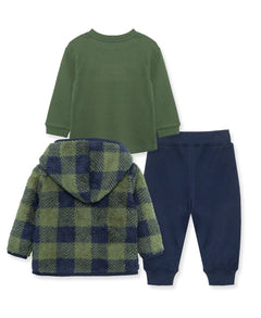 Check 3Pc Sherpa Set - Lush Lemon - Children&