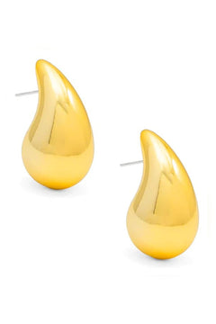 Chunky Crescent Drop Earring - Lush Lemon - Women&