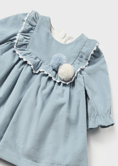 Corduroy Dress Newborn - Lush Lemon - Children's Clothing - Mayoral - 8445865057431