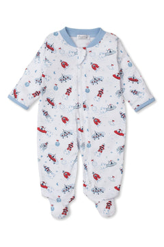 Cosmic Space Zipper Footie - Lush Lemon - Children&