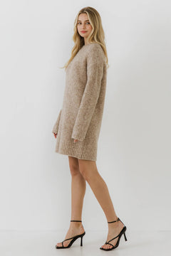 Cozy Round Sweater Dress