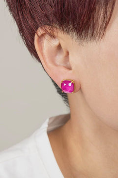 Crystal Earring W/Gold Accents - Lush Lemon - Women&