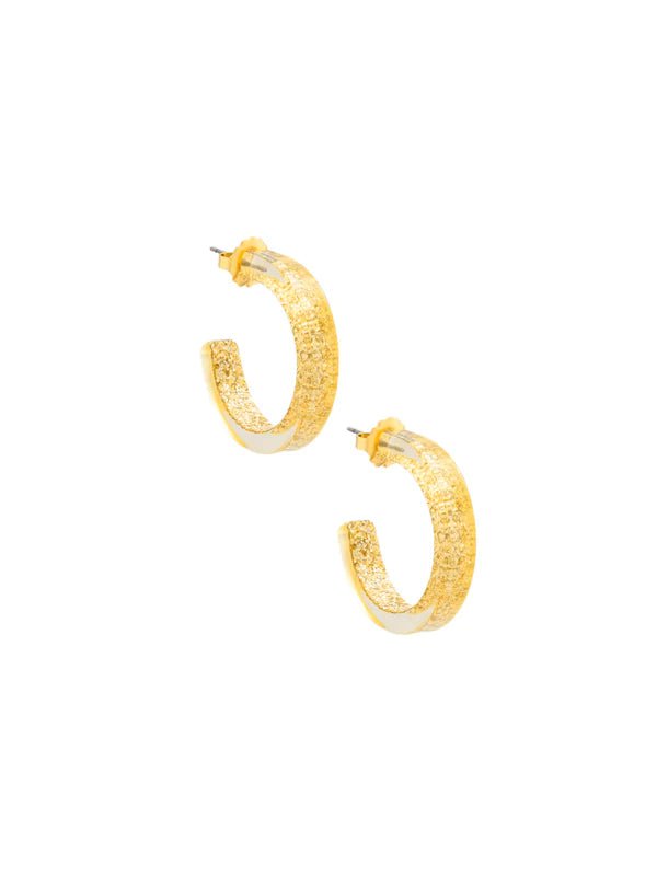 Daphne Open Hoop Earring - Lush Lemon - Women's Accessories - Zenzii - 265526554