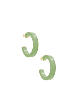 Daphne Open Hoop Earring - Lush Lemon - Women&