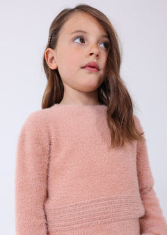 Faux Fur Knit Sweater