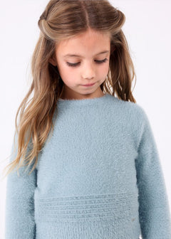 Faux Fur Knit Sweater
