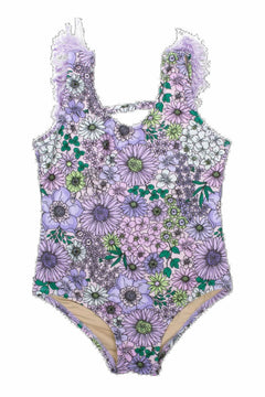 Fringe Back 1PC Swimsuit - Lush Lemon - Children&