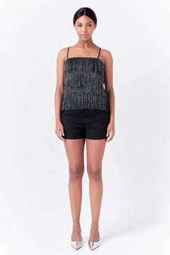 Fringe Tiered Top - Lush Lemon - Women&
