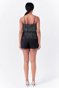 Fringe Tiered Top - Lush Lemon - Women&