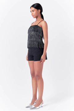 Fringe Tiered Top - Lush Lemon - Women&