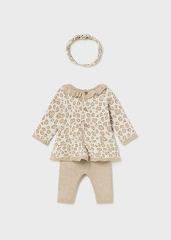 Girls 3 Pc Knit Set - Lush Lemon - Children&
