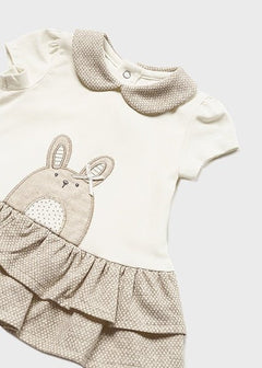 Girls Bunny Dress - Lush Lemon - Children&