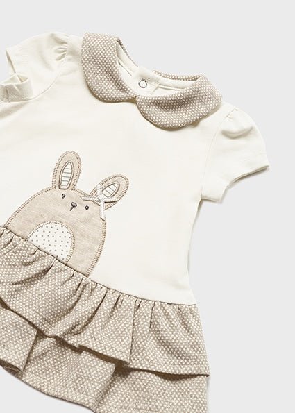 Girls Bunny Dress - Lush Lemon - Children's Clothing - Mayoral - 11912