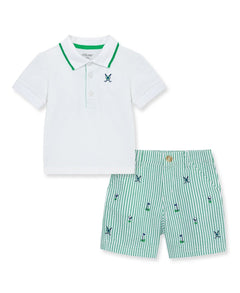 Golf Polo Short Set - Lush Lemon - Children&