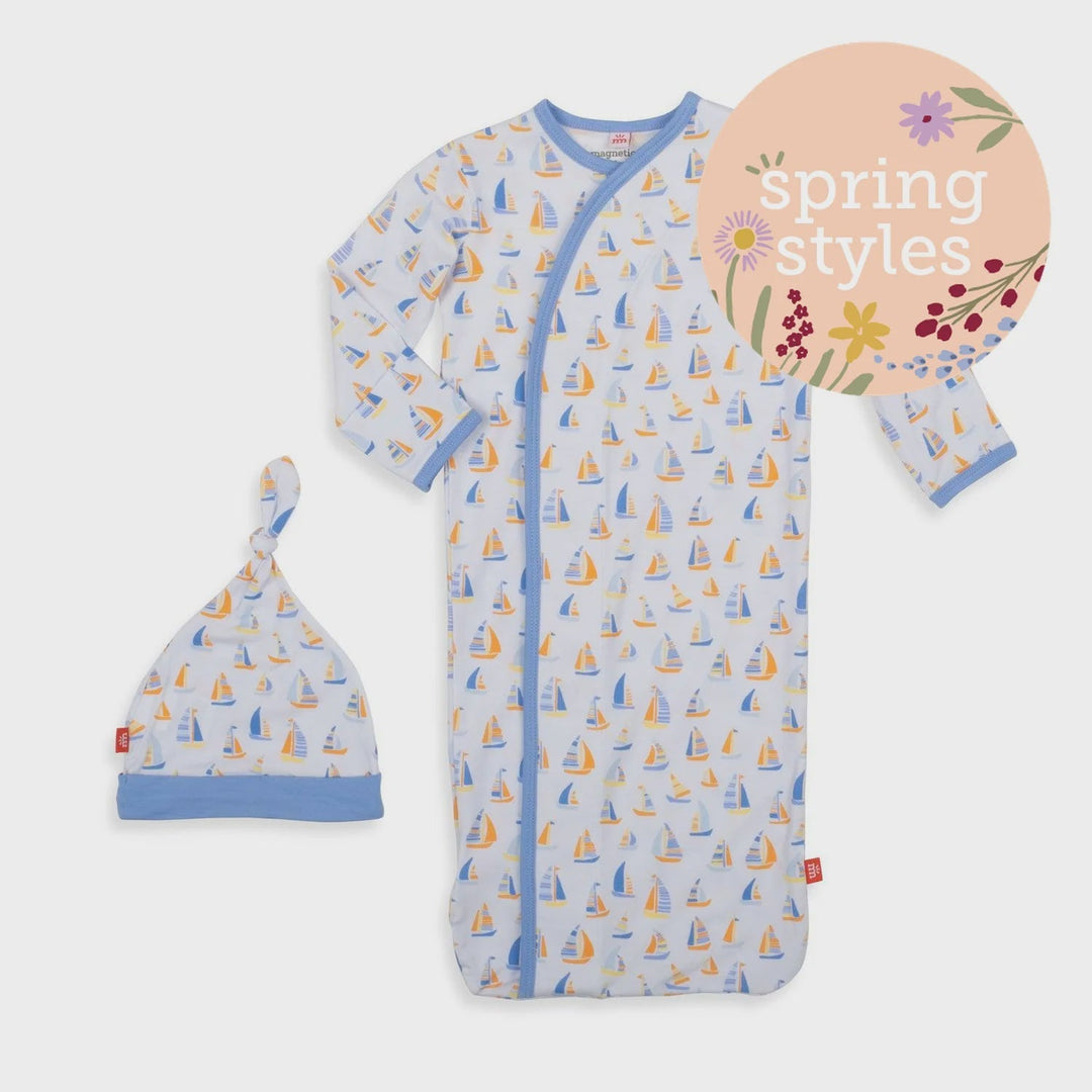 Good Vibetide Magnetic Gown & Hat - Lush Lemon - Children's Clothing - Magnetic Me - 840318700007