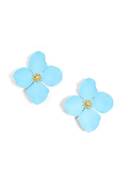 Greta Flower Stud Earring - Lush Lemon - Women&