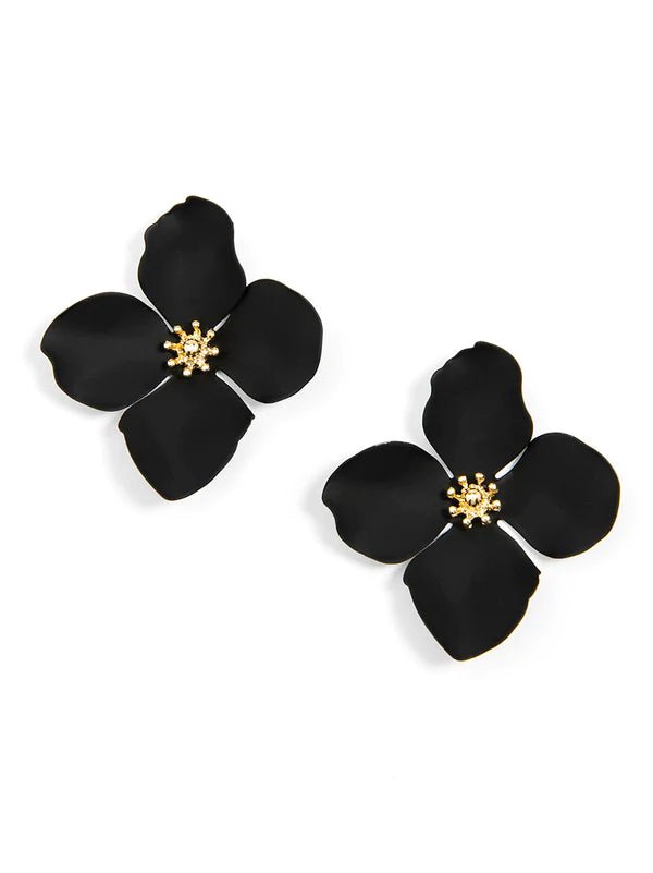 Greta Flower Stud Earring - Lush Lemon - Women's Accessories - Zenzii - 260226022