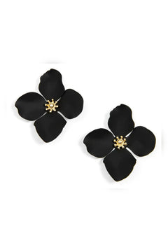 Greta Flower Stud Earring - Lush Lemon - Women&