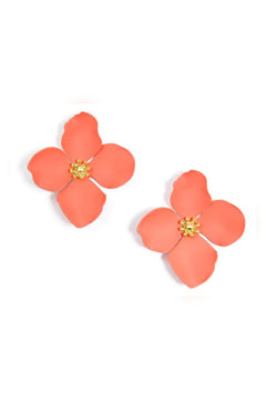 Greta Flower Stud Earring - Lush Lemon - Women&