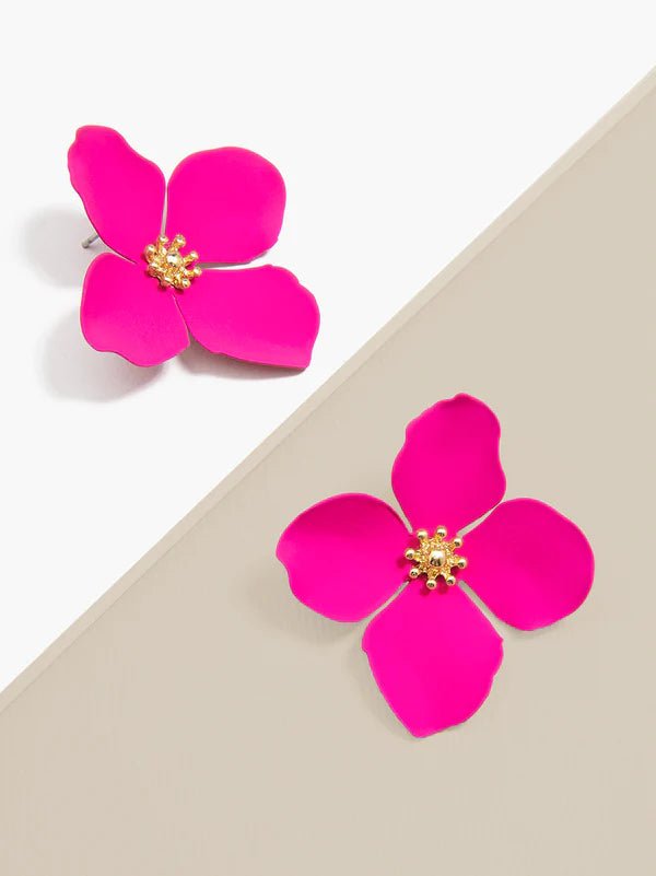 Greta Flower Stud Earring - Lush Lemon - Women's Accessories - Zenzii - 260226025