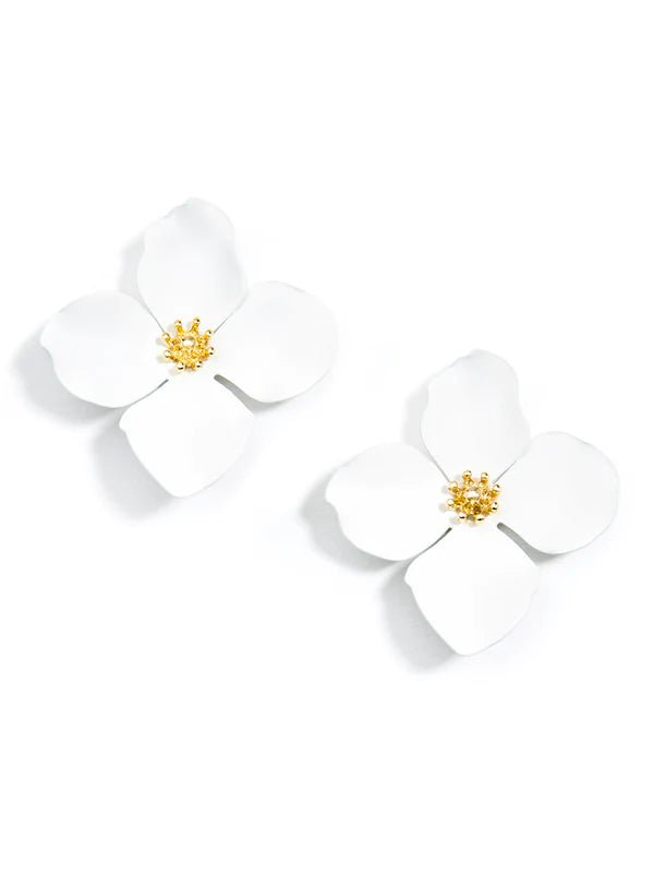 Greta Flower Stud Earring - Lush Lemon - Women's Accessories - Zenzii - 260226028
