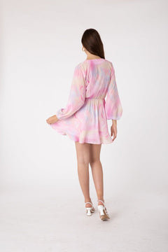 Isla Dress Pink Aurora - Lush Lemon - Women&