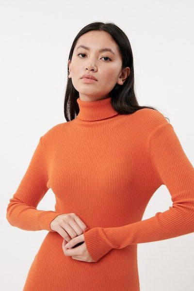 Janice Skim Dress - Frnch - Lush Lemon M / Velma Orange Janice Skim Dress - Frnch - Lush Lemon M / Velma Orange