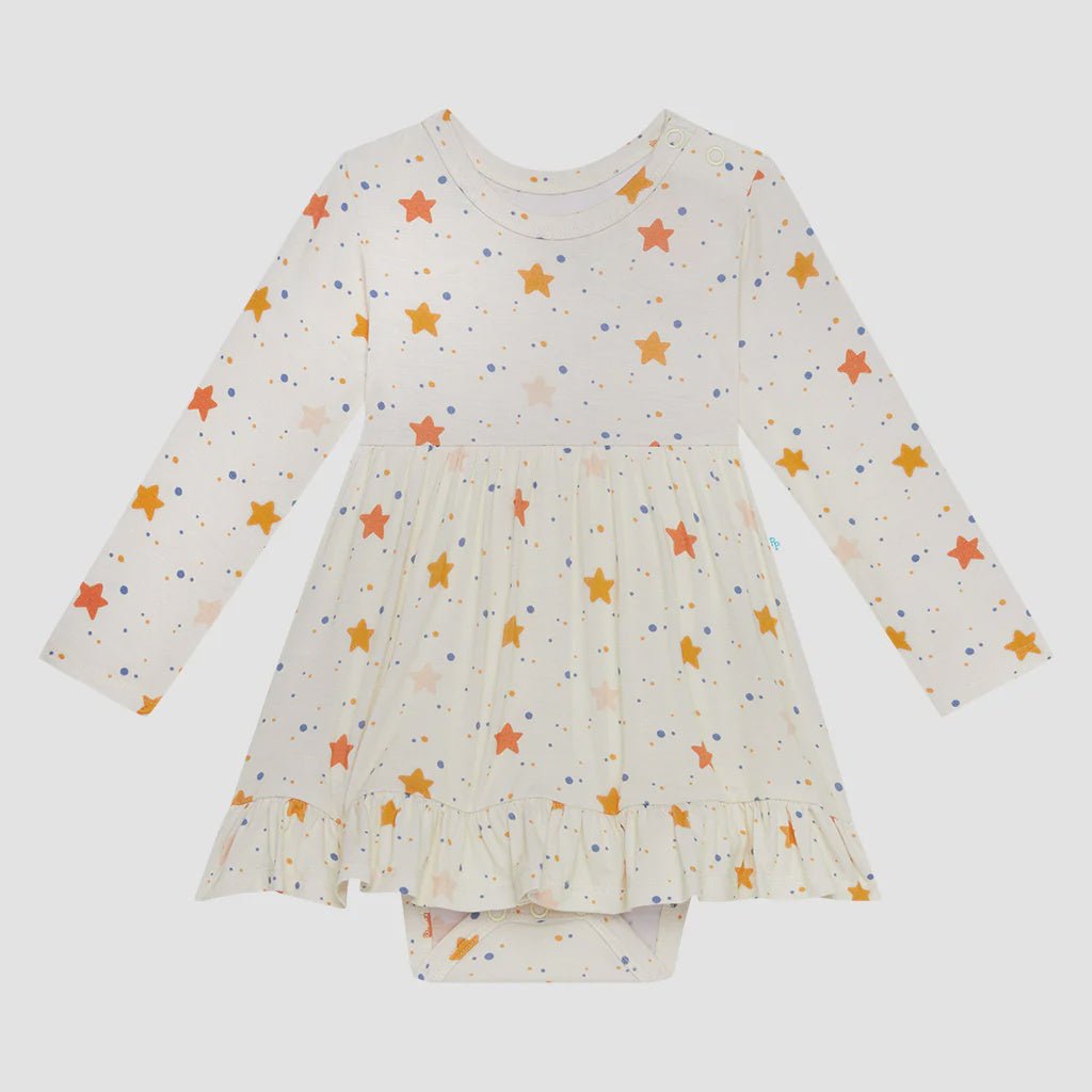 Jetson Bodysuit Dress - Lush Lemon - Children's Clothing - Posh Peanut - 10377