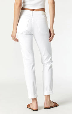 Kathleen Slim Boyfriend Jeans White - Lush Lemon - Women&