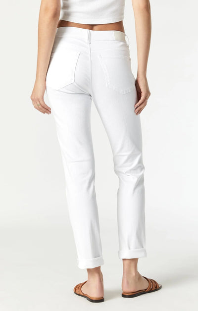 Kathleen Slim Boyfriend Jeans White - Lush Lemon - Women's Clothing - Mavi - 8683696236759