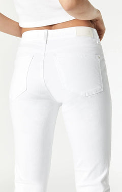 Kathleen Slim Boyfriend Jeans White - Lush Lemon - Women&