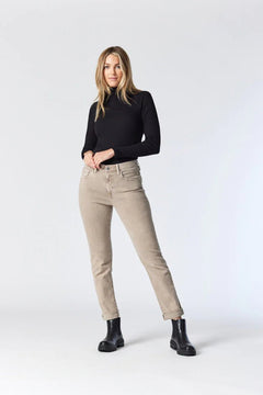 Kathleen Slim Boyfriend Nude Jeans - Lush Lemon - Women&