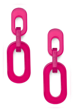 Kelsey Resin Cable Earring - Lush Lemon - Women&