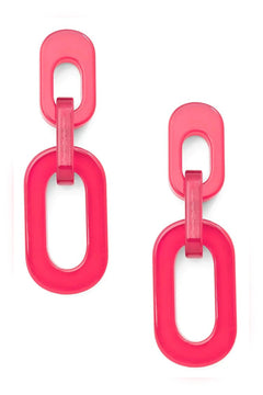 Kelsey Resin Cable Earring - Lush Lemon - Women&