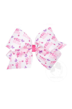 King Birthday Themed Printed Hair Bows - Lush Lemon - Children&