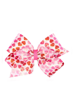 King Sequin Hair Bow - Lush Lemon - Children&