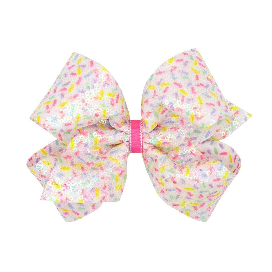 King Sequin Hair Bow - Lush Lemon - Children's Accessories - Wee Ones - 115623113112