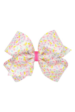 King Sequin Hair Bow - Lush Lemon - Children&