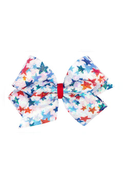 King Sequin Hair Bow - Lush Lemon - Children&