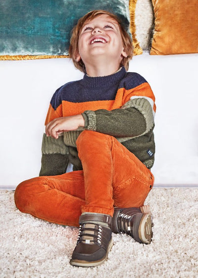 Knit Sweater Colorblock - Lush Lemon - Children's Clothing - Mayoral - 8445445947800
