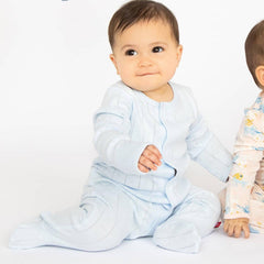 Love Lines Pointelle Footie Tofu Cotton - Lush Lemon - Children&