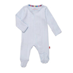 Love Lines Pointelle Footie Tofu Cotton - Lush Lemon - Children&