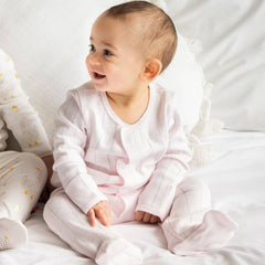 Love Lines Pointelle Footie Tofu Cotton - Lush Lemon - Children&