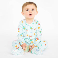 Love You Brunch Magnetic Footie - Lush Lemon - Children&